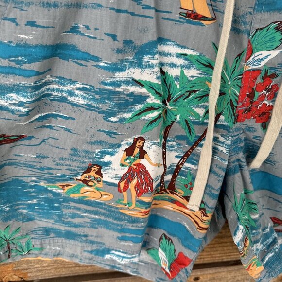 Banks Journal Mens Sz 38 Blue Board 5" Shorts Surf Short Trunks - Picture 2 of 9